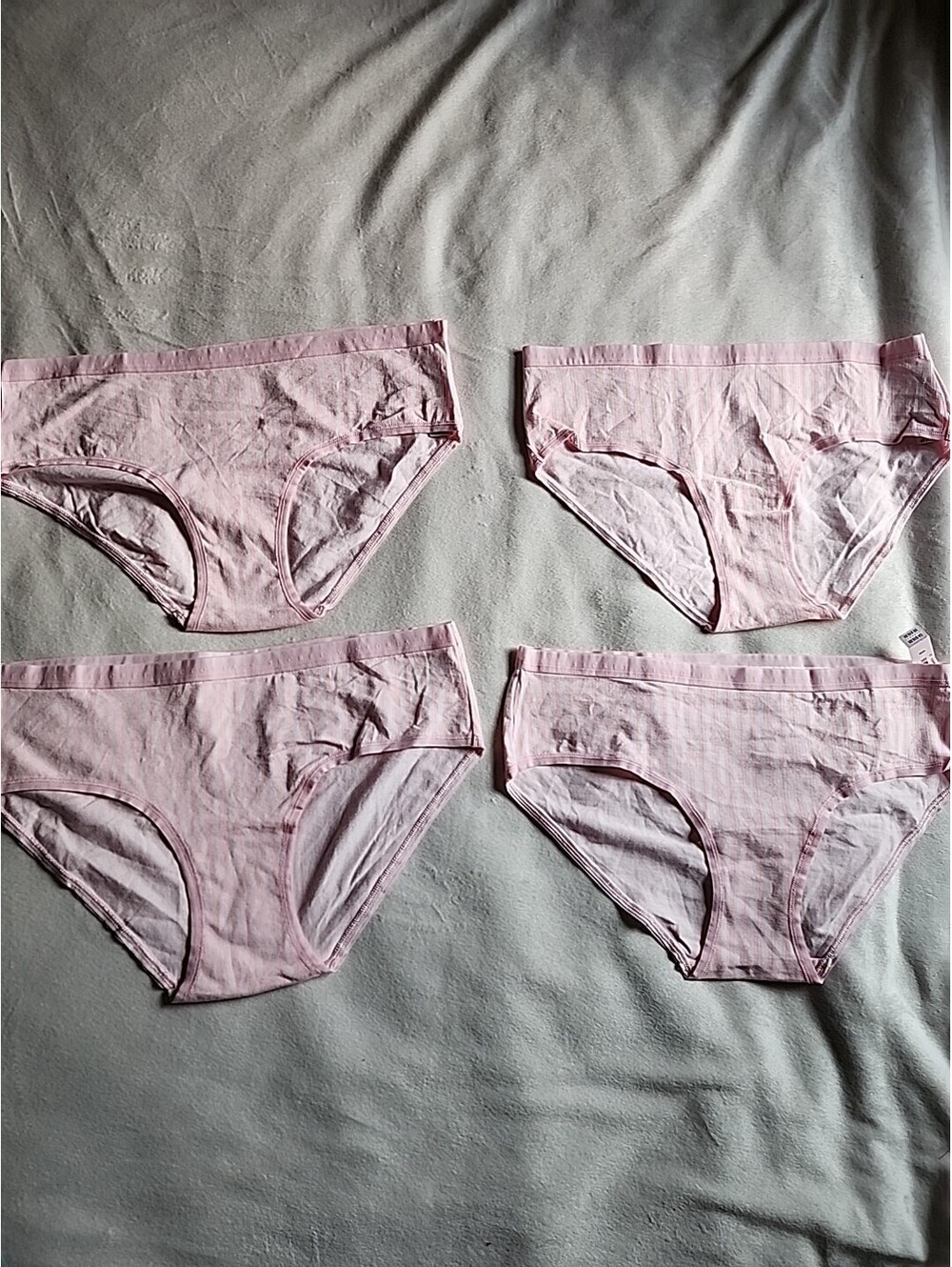 4 VICTORIA SECRET PANTY BIKINI CHEEKHIPHUGGER, Cotton Blend, Sz M India 54867 Nw